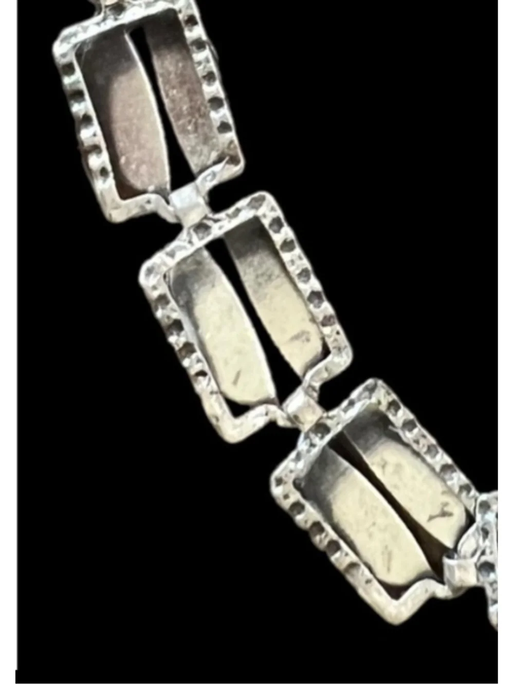 Antique Art Deco Sterling Silver Bracelet This lovely bracelet is exceptional!